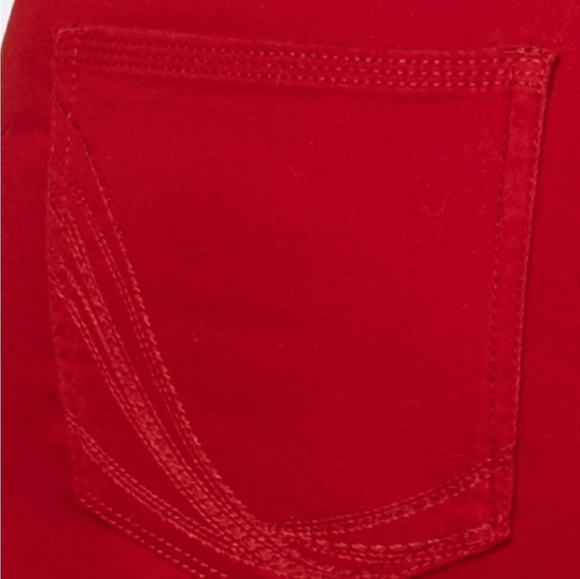 STYLE & CO PLUS SIZE 16 16W PETITE RED PANTS SKINNY HOLIDAYS CHRISTMAS‎ NWT - Picture 6 of 10